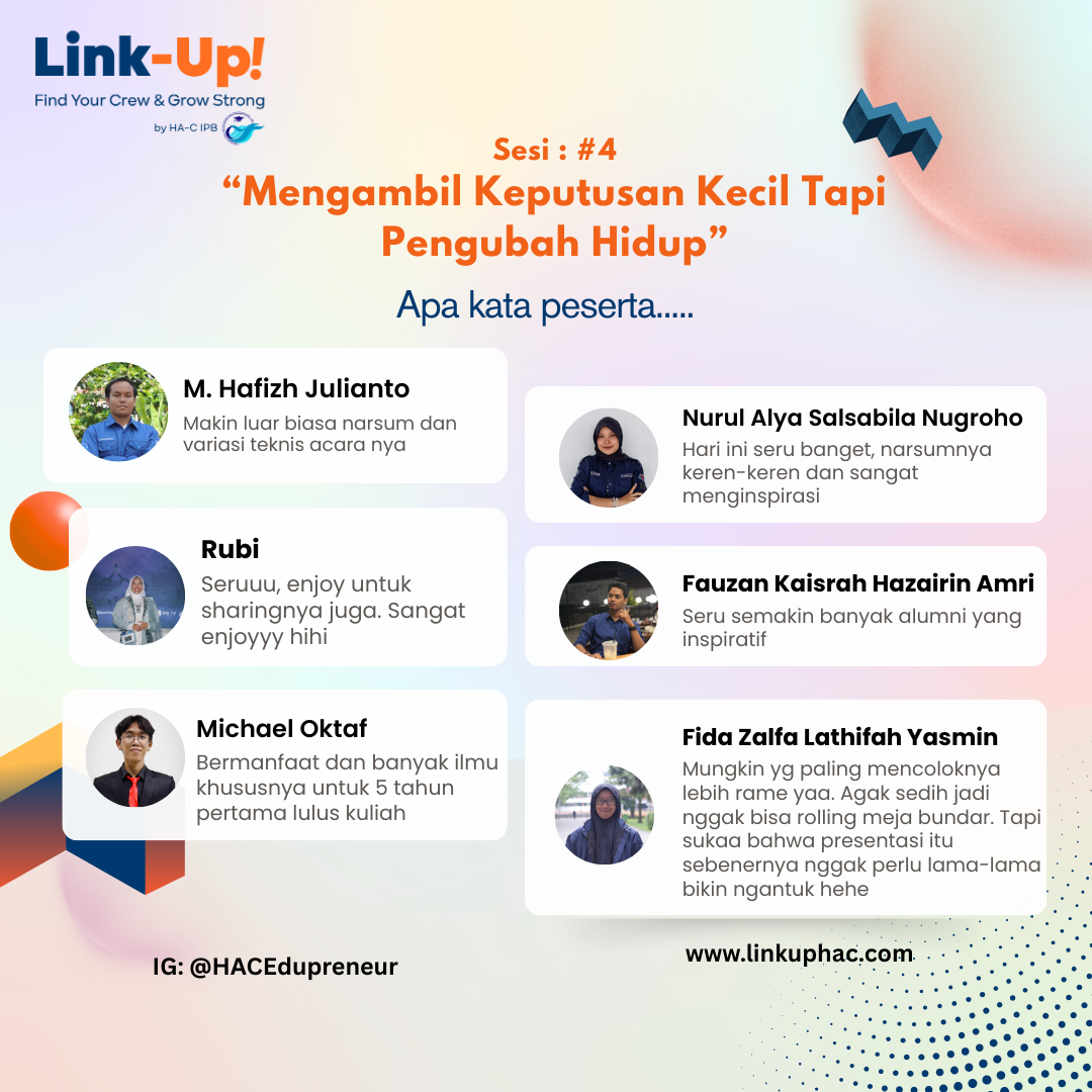 Sesi 4 LinkUp: Keputusan Kecil, Berdampak Besar